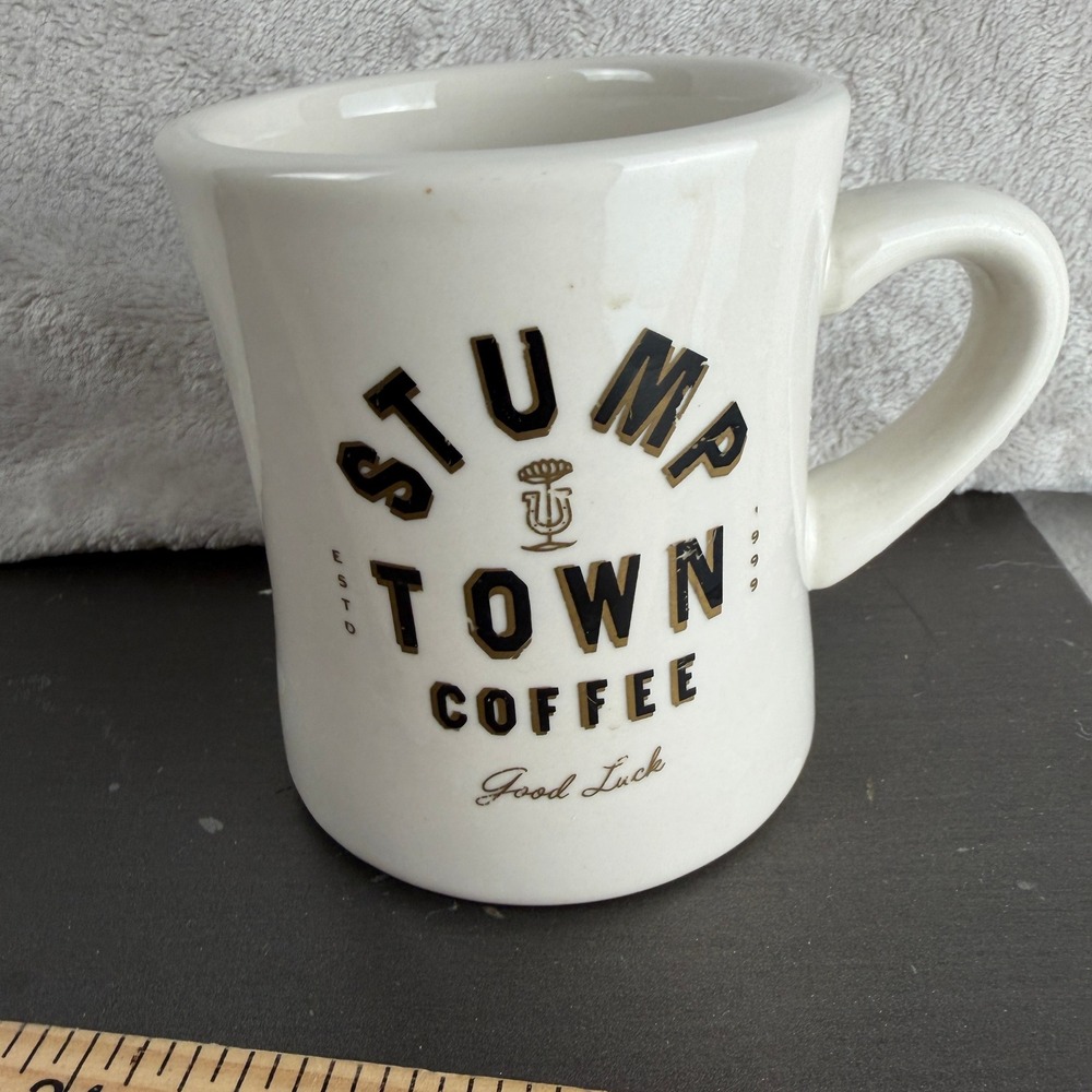 Stumptown‎ Coffee Roasters Diner Mug Cream Ceramic M-Ware Good Luck ESTD 1999